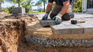 can i lay pavers directly on dirt