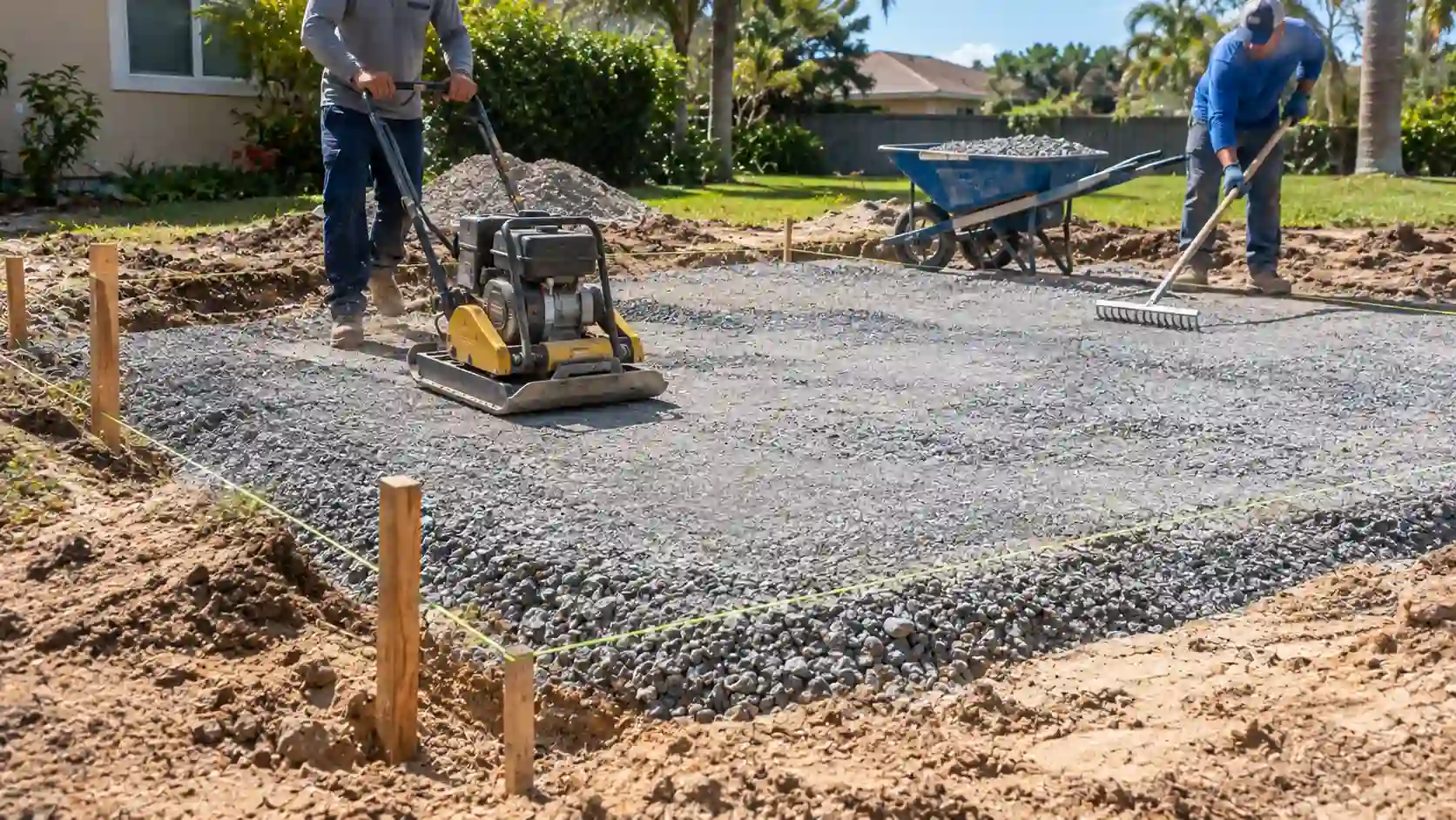 How to Prepare Dirt for a Paver Patio or Walkway
