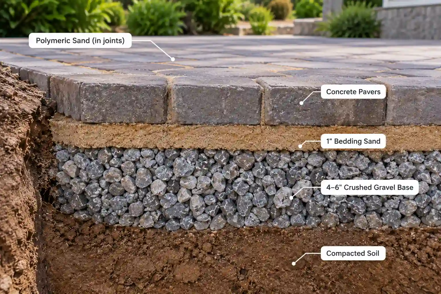 What Goes Under Pavers