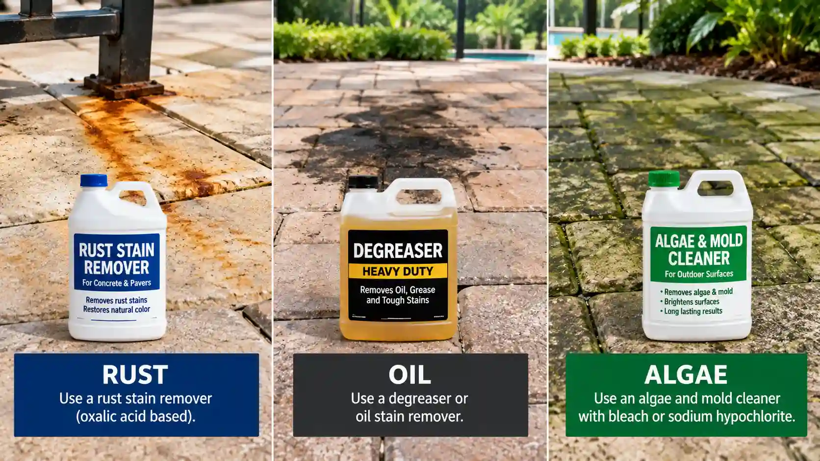 What Liquid Should You Use for Rust, Oil, and Algae