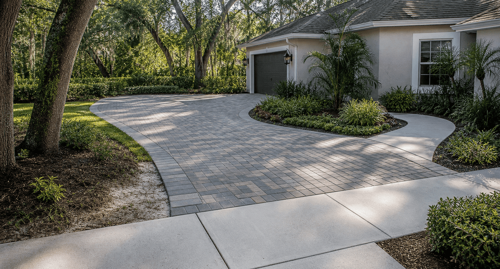 Paver installation by Ron Hodges Inc.