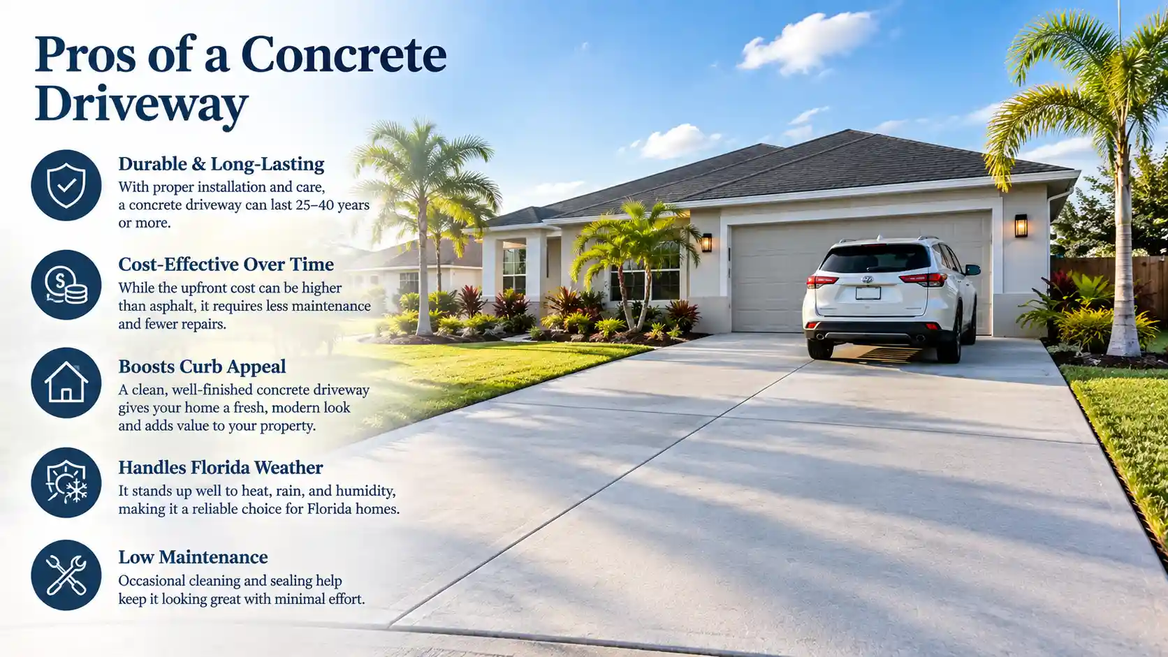 Pros of a Concrete Driveway