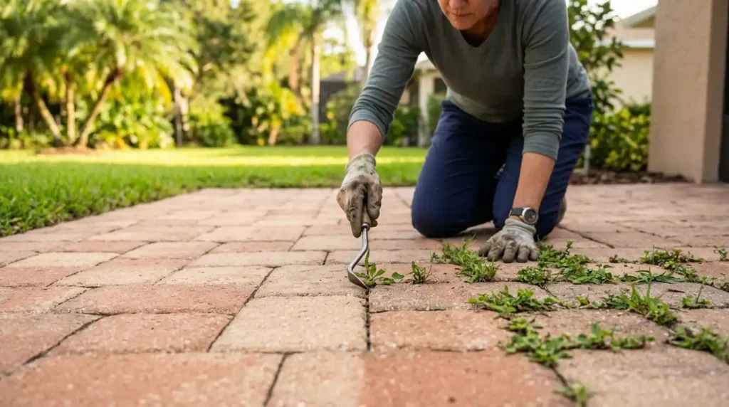 How to Stop Weeds From Growing Between Pavers
