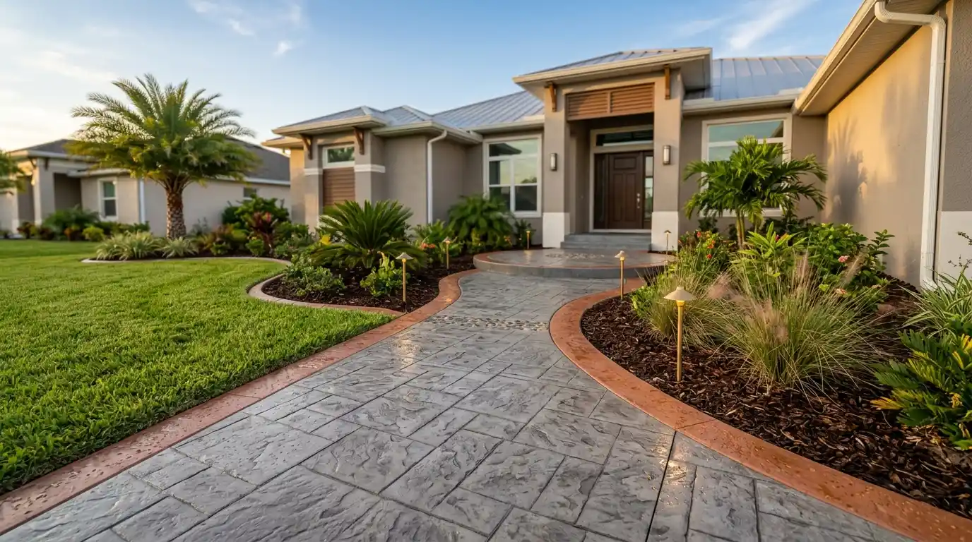 What Are Some Creative Ideas for Concrete Paths?